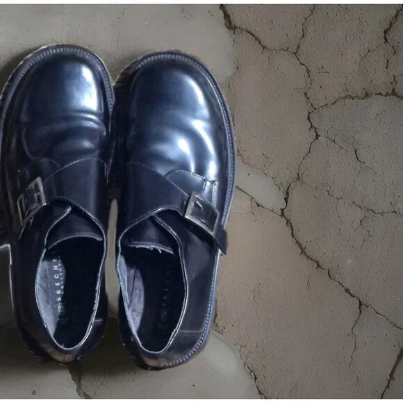 Vintage SKECHERS Buckle Loafers Monk Strap Chunky Y2K 90s Shoes Men\'s Size 9.5 Vintage SKECHERS Buckle Loafers Monk Strap Chunky Y2K 90s  main image 2